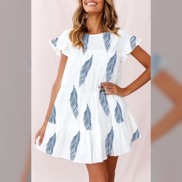 LOVE, PEACE & BOHO Boho Tiered Babydoll Dress - Picture 4 of 5